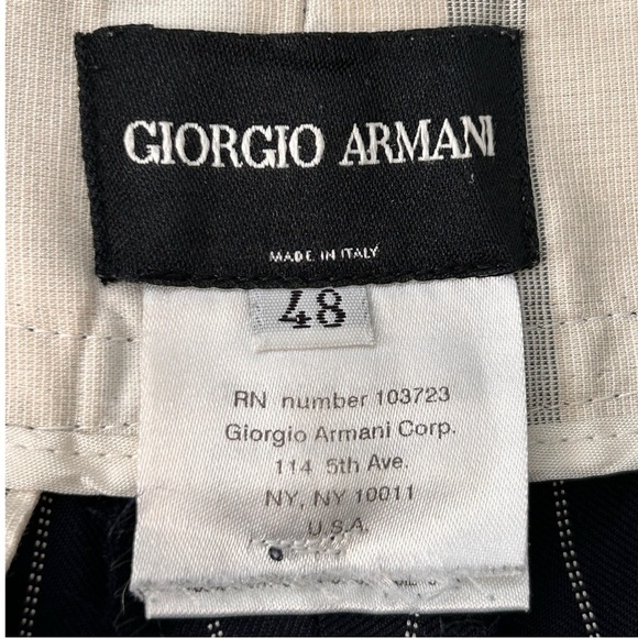 Giorgio Armani Women's Pinstripe Trouser Dress Pants, size 34 Waist - Picture 8 of 8